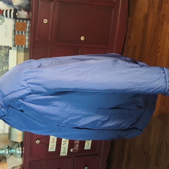 Vtg 80s JG Hook cornflower blue down filled warm winter  coat sz 14 - Picture 4 of 11